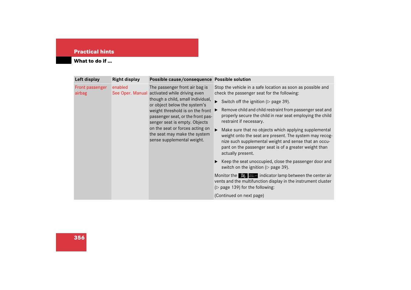 Mercedes-Benz SL-Class 2007 Owners Manual User Manual | Page 357 / 473