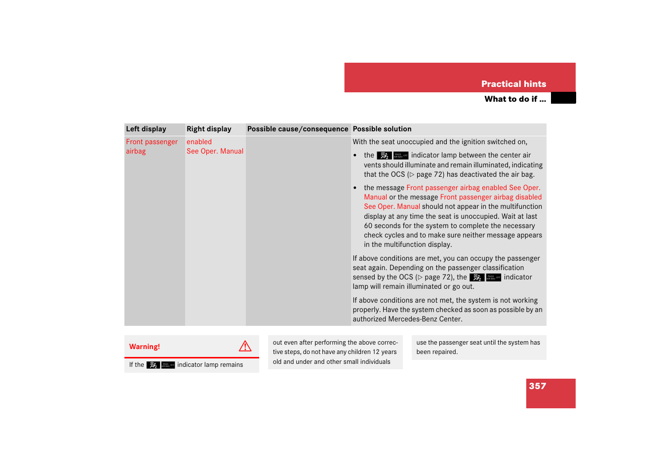 Mercedes-Benz SL-Class 2007 Owners Manual User Manual | Page 358 / 473