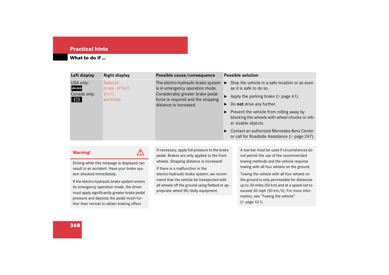 Mercedes-Benz SL-Class 2007 Owners Manual User Manual | Page 369 / 473