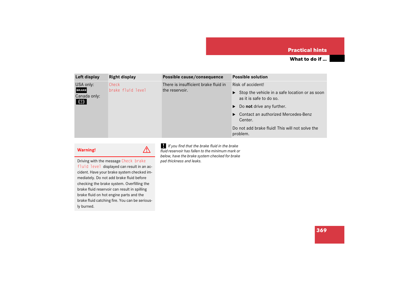 Mercedes-Benz SL-Class 2007 Owners Manual User Manual | Page 370 / 473