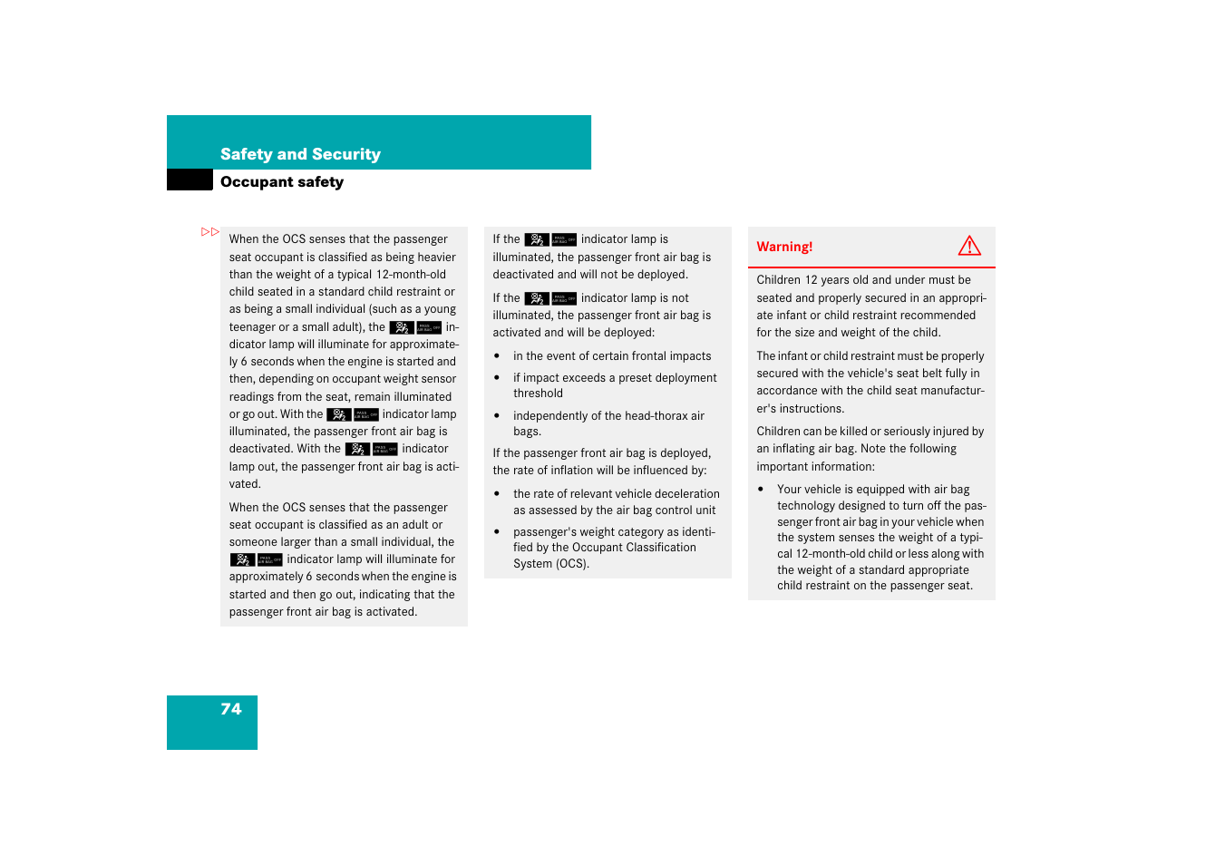 Mercedes-Benz SL-Class 2007 Owners Manual User Manual | Page 75 / 473