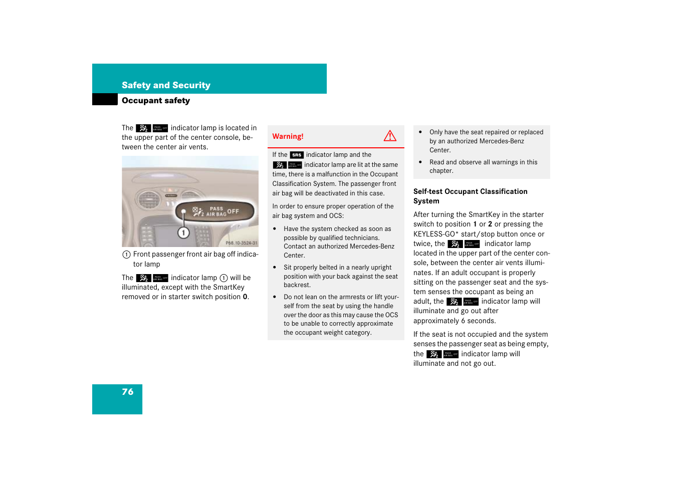 Mercedes-Benz SL-Class 2007 Owners Manual User Manual | Page 77 / 473