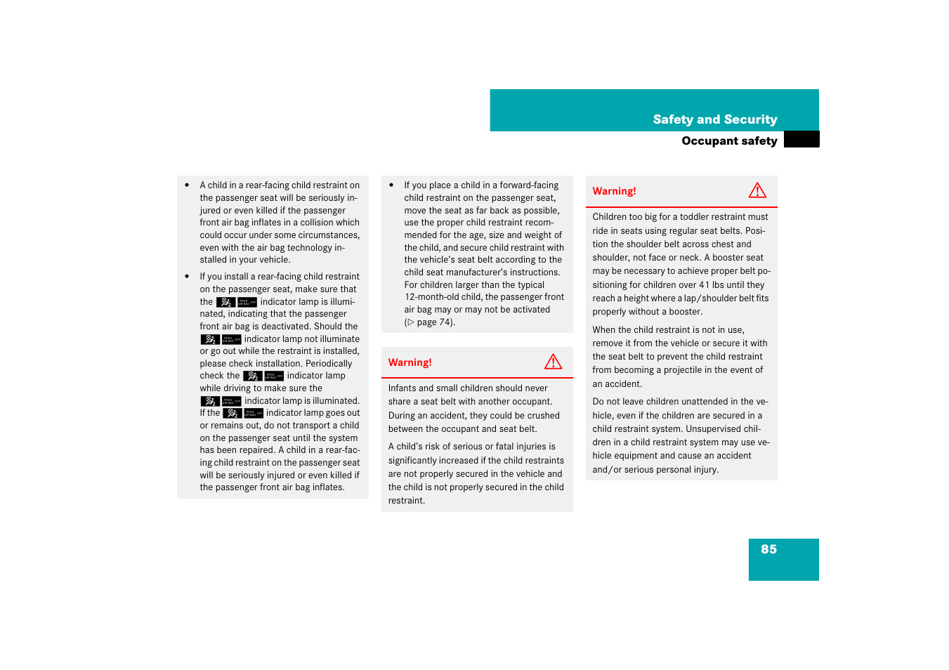 Mercedes-Benz SL-Class 2007 Owners Manual User Manual | Page 86 / 473