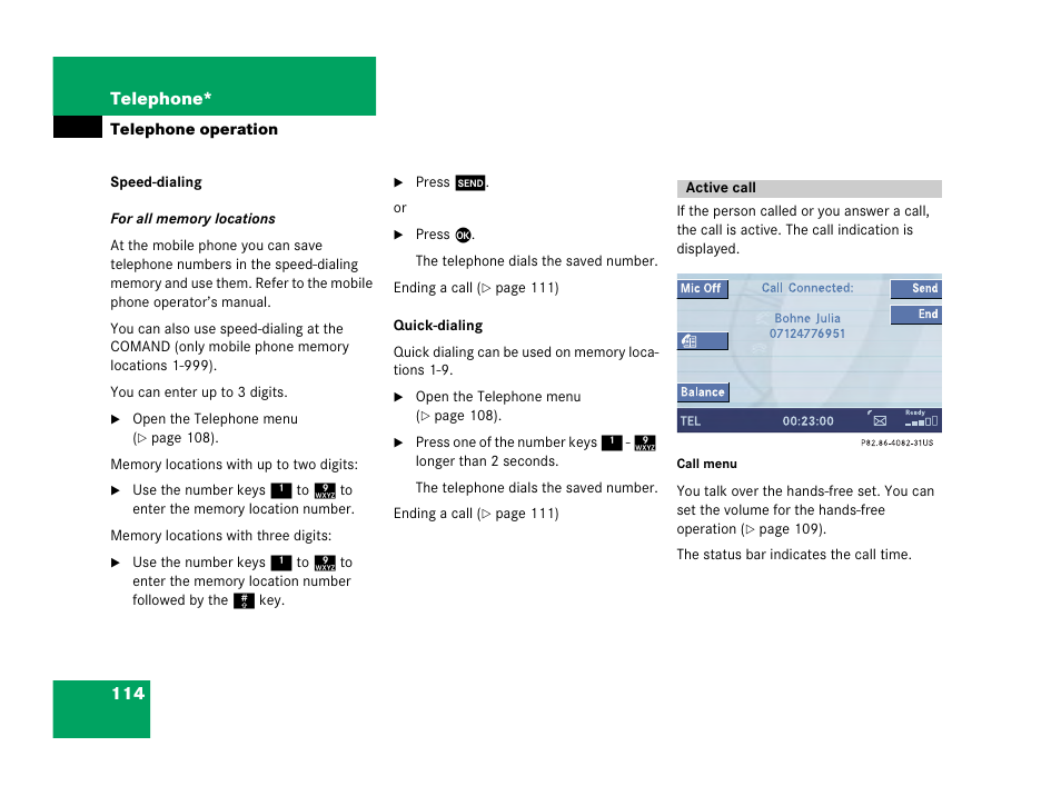 Mercedes-Benz SL-Class 2007 COMAND Manual User Manual | Page 116 / 234