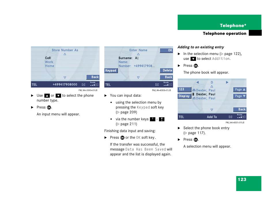 Mercedes-Benz SL-Class 2007 COMAND Manual User Manual | Page 125 / 234