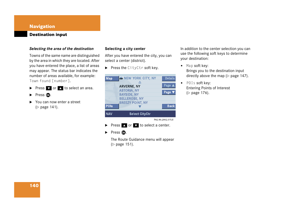 Mercedes-Benz SL-Class 2007 COMAND Manual User Manual | Page 142 / 234