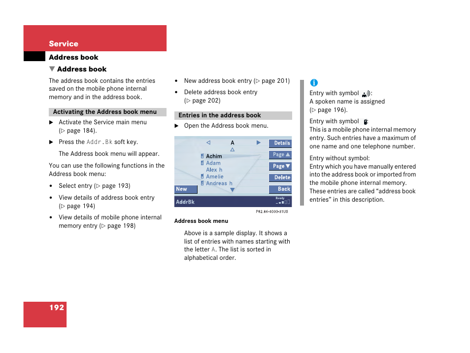 Mercedes-Benz SL-Class 2007 COMAND Manual User Manual | Page 194 / 234