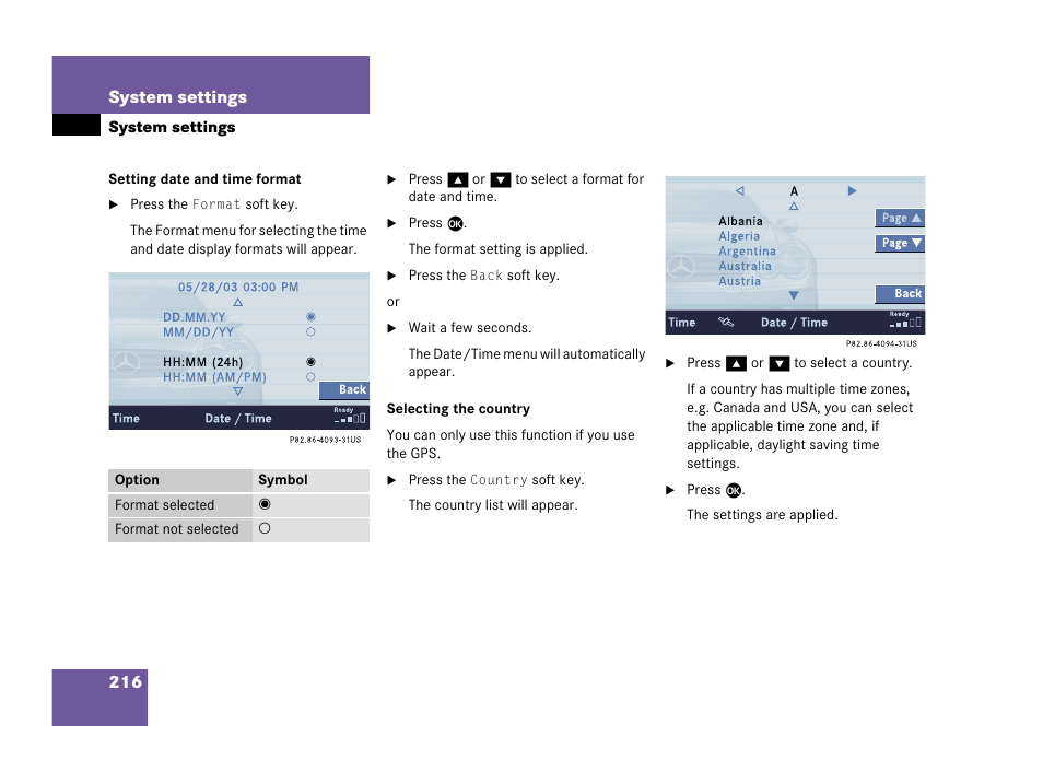 Mercedes-Benz SL-Class 2007 COMAND Manual User Manual | Page 218 / 234