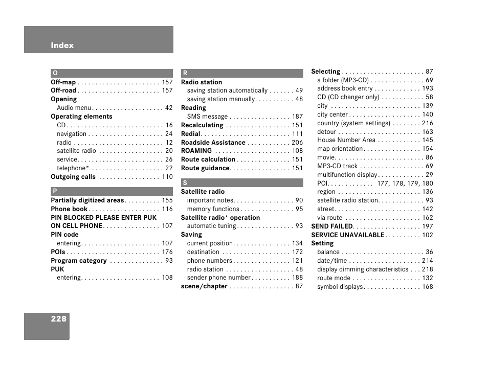 Mercedes-Benz SL-Class 2007 COMAND Manual User Manual | Page 230 / 234