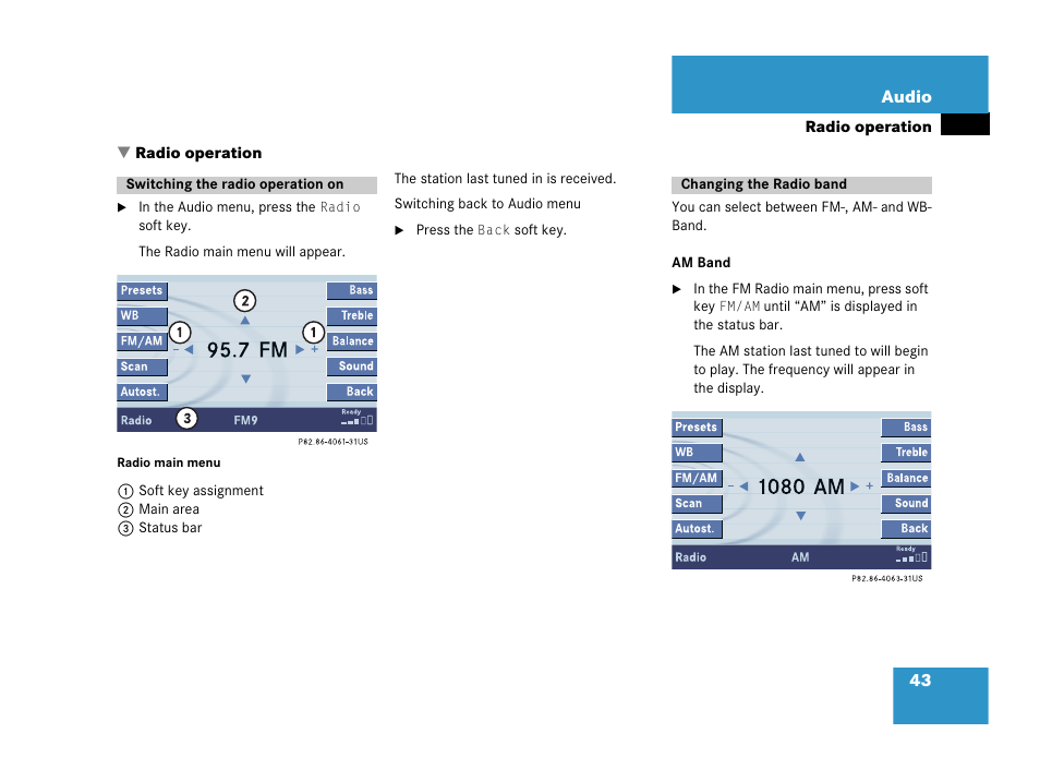 Mercedes-Benz SL-Class 2007 COMAND Manual User Manual | Page 45 / 234