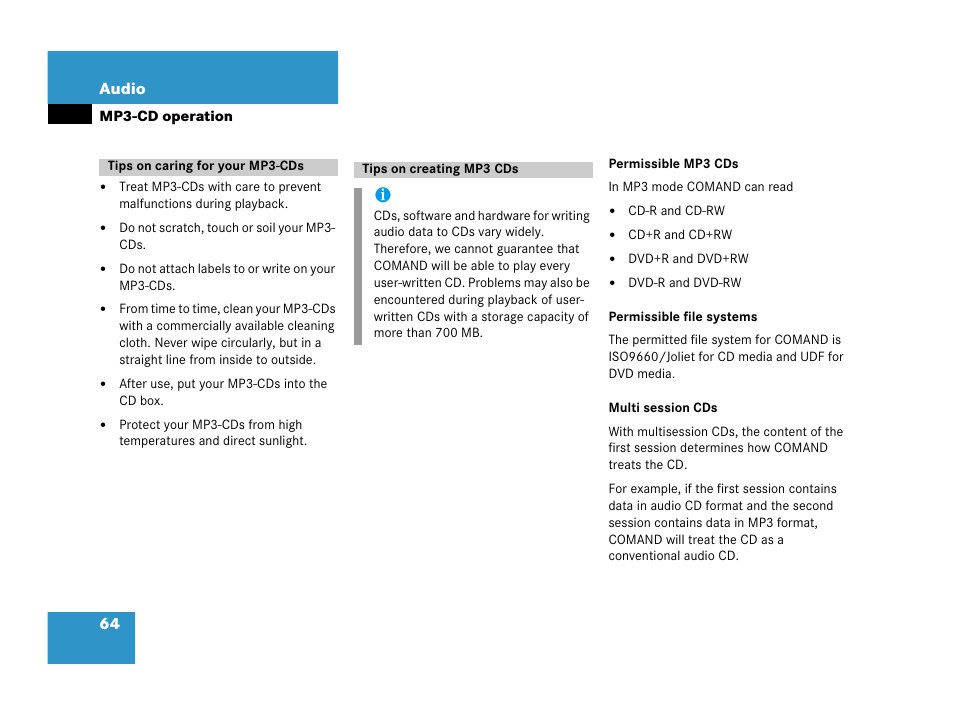 Mercedes-Benz SL-Class 2007 COMAND Manual User Manual | Page 66 / 234