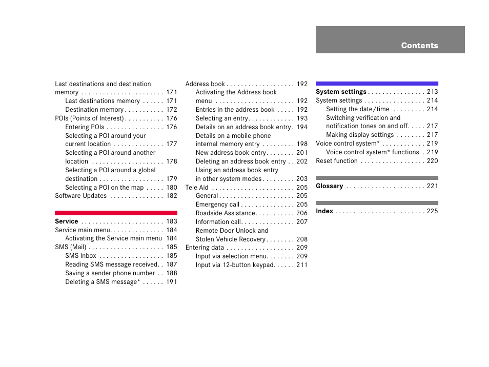 Mercedes-Benz SL-Class 2007 COMAND Manual User Manual | Page 7 / 234