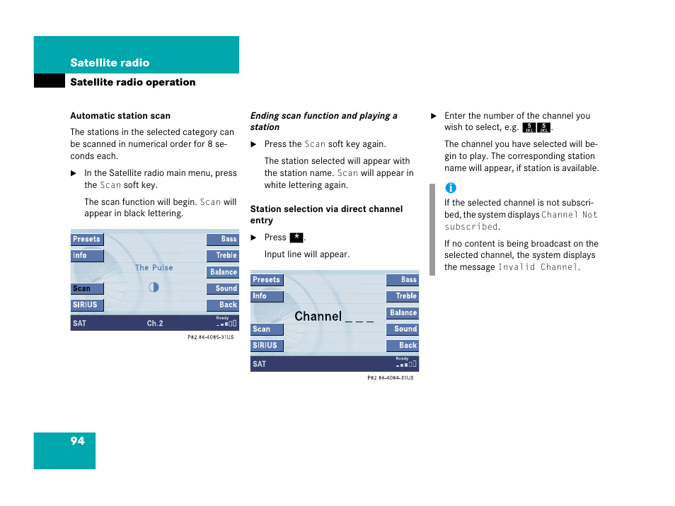 Mercedes-Benz SL-Class 2007 COMAND Manual User Manual | Page 96 / 234