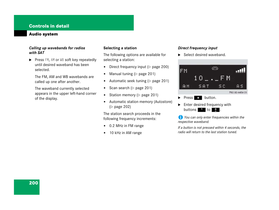 200 controls in detail | Mercedes-Benz SLK-Class 2007 Owners Manual User Manual | Page 201 / 473