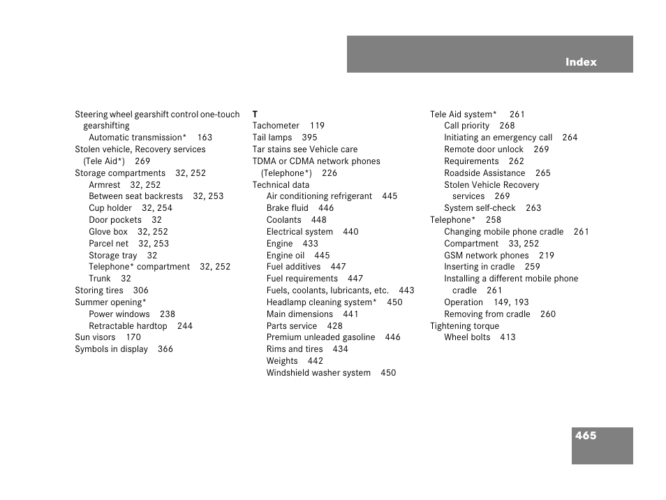 Mercedes-Benz SLK-Class 2007 Owners Manual User Manual | Page 466 / 473