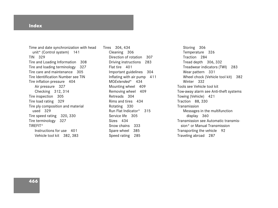 Mercedes-Benz SLK-Class 2007 Owners Manual User Manual | Page 467 / 473