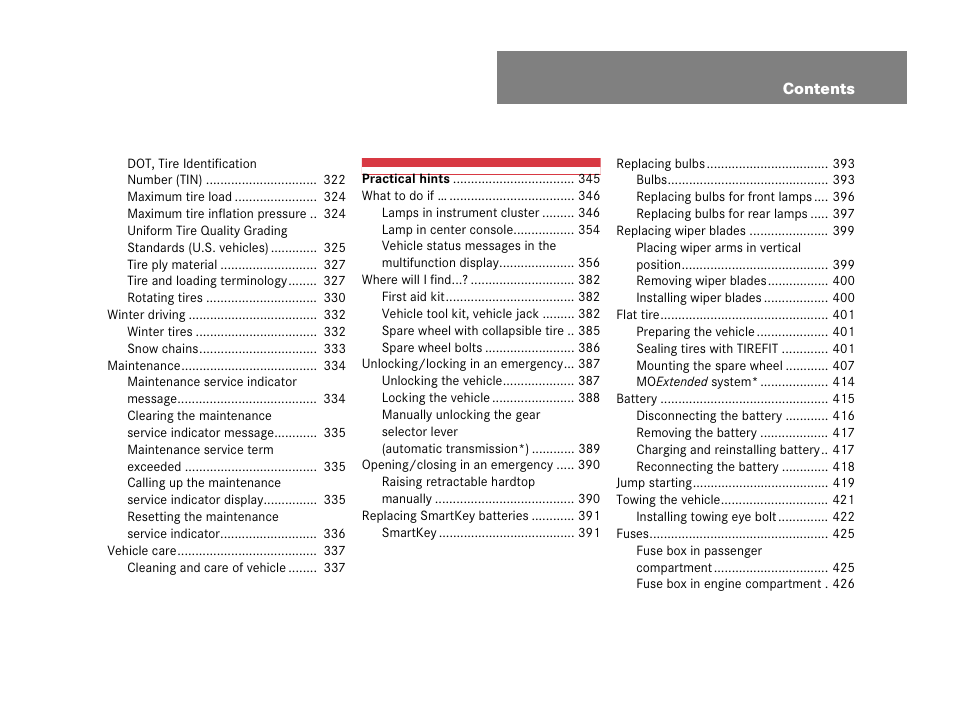 Mercedes-Benz SLK-Class 2007 Owners Manual User Manual | Page 8 / 473