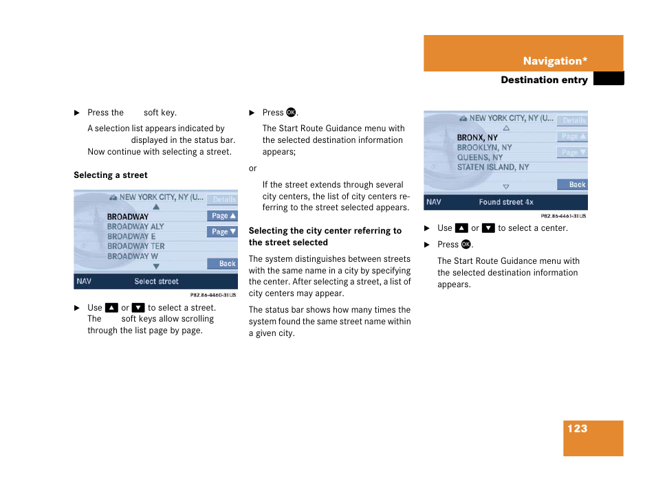 Treet menu | Mercedes-Benz SLK-Class 2007 COMAND Manual User Manual | Page 124 / 187