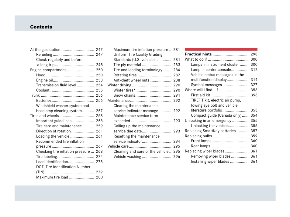 Mercedes-Benz SLR-Class 2007 User Manual | Page 11 / 425