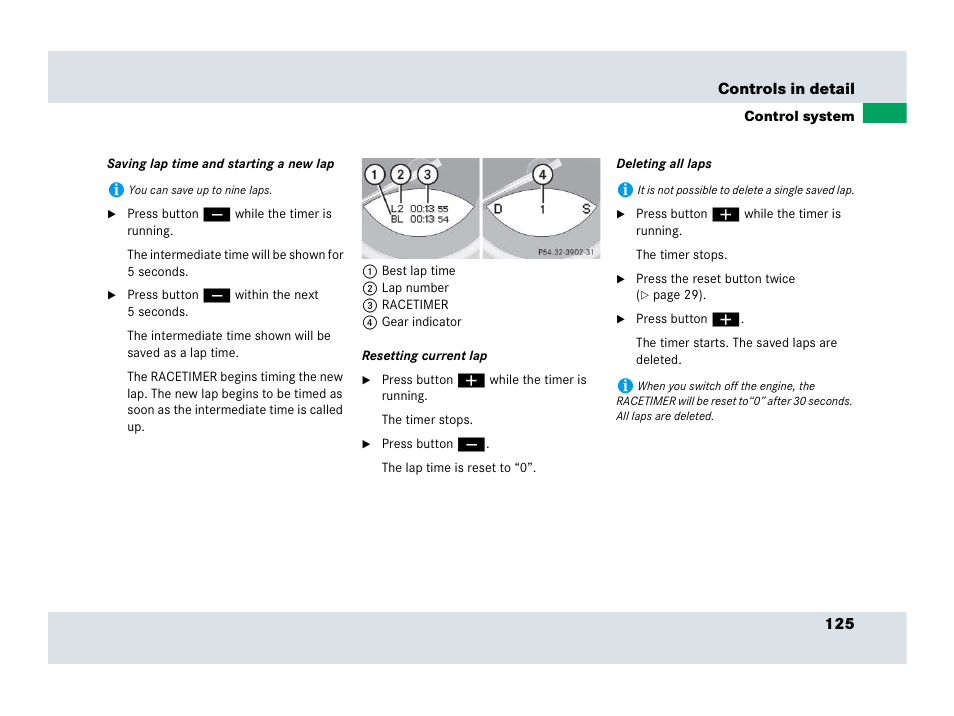 Mercedes-Benz SLR-Class 2007 User Manual | Page 126 / 425