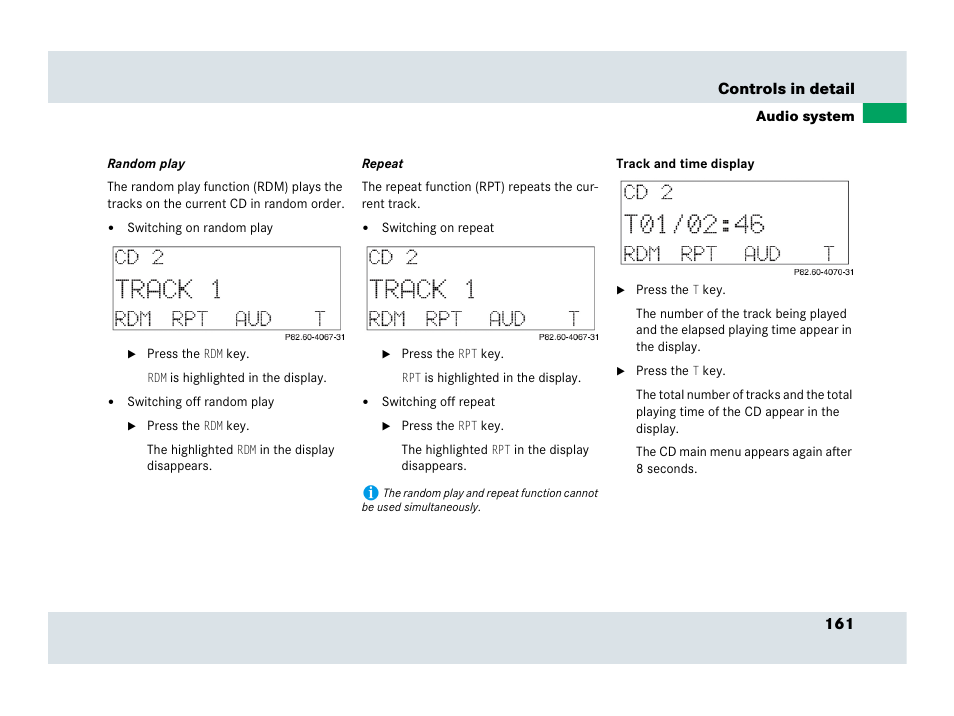 Mercedes-Benz SLR-Class 2007 User Manual | Page 162 / 425