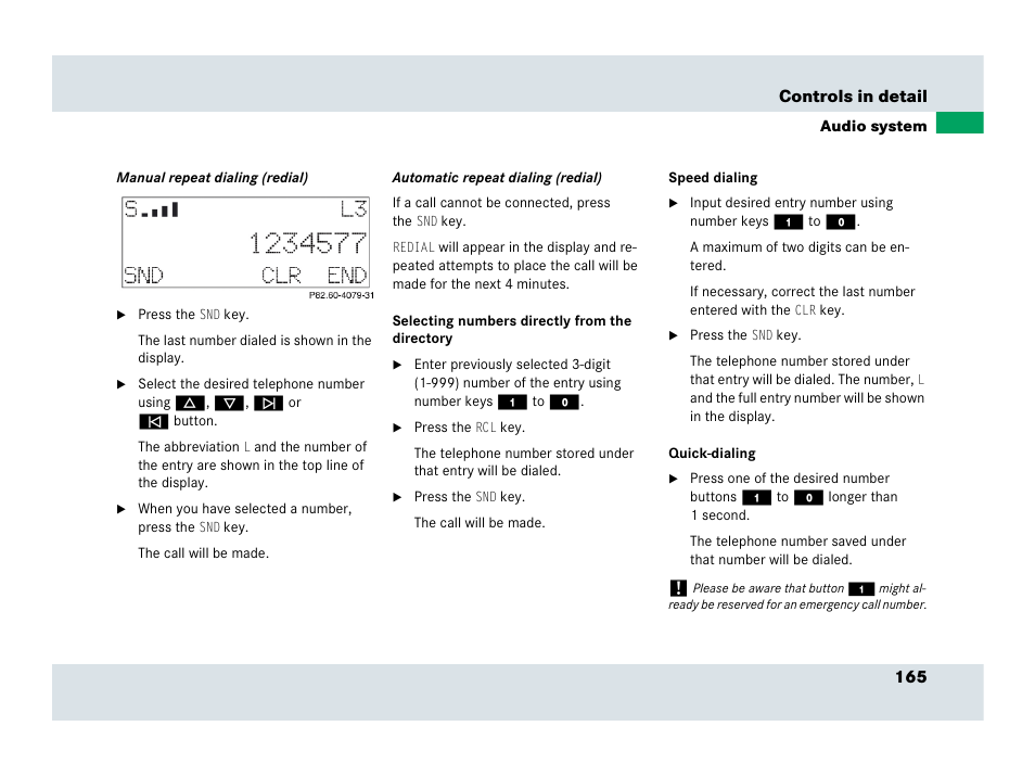 Mercedes-Benz SLR-Class 2007 User Manual | Page 166 / 425