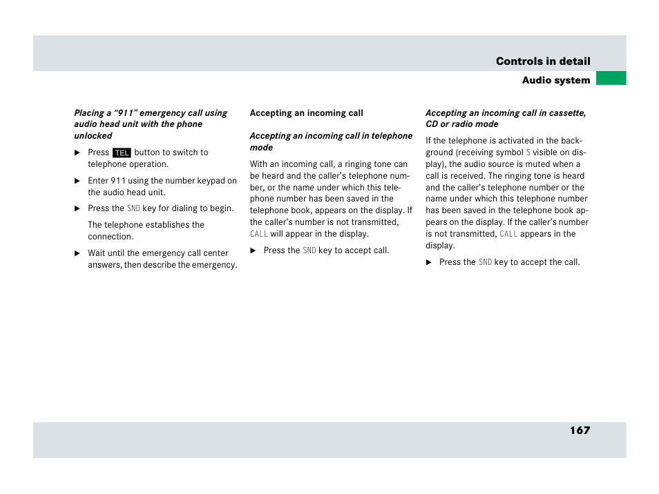 Mercedes-Benz SLR-Class 2007 User Manual | Page 168 / 425