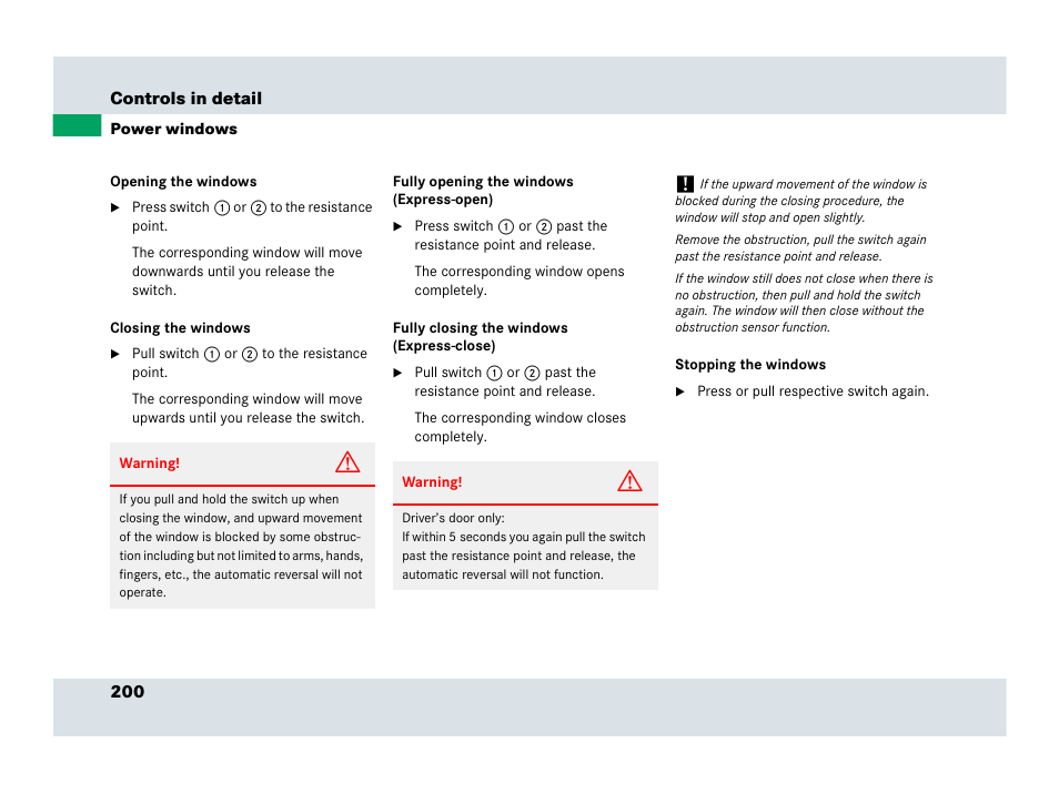 Mercedes-Benz SLR-Class 2007 User Manual | Page 201 / 425