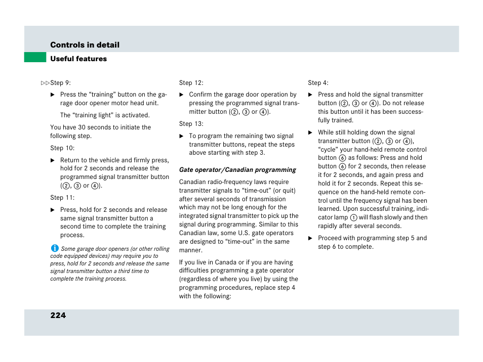 Mercedes-Benz SLR-Class 2007 User Manual | Page 225 / 425
