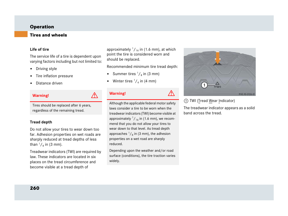 260 operation | Mercedes-Benz SLR-Class 2007 User Manual | Page 261 / 425