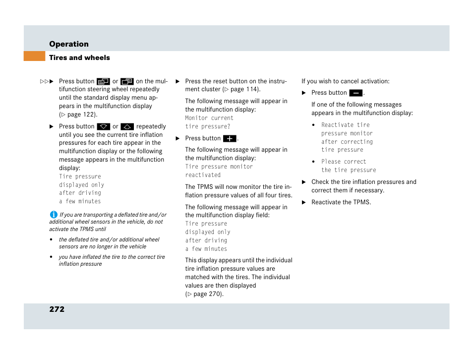 272 operation | Mercedes-Benz SLR-Class 2007 User Manual | Page 273 / 425