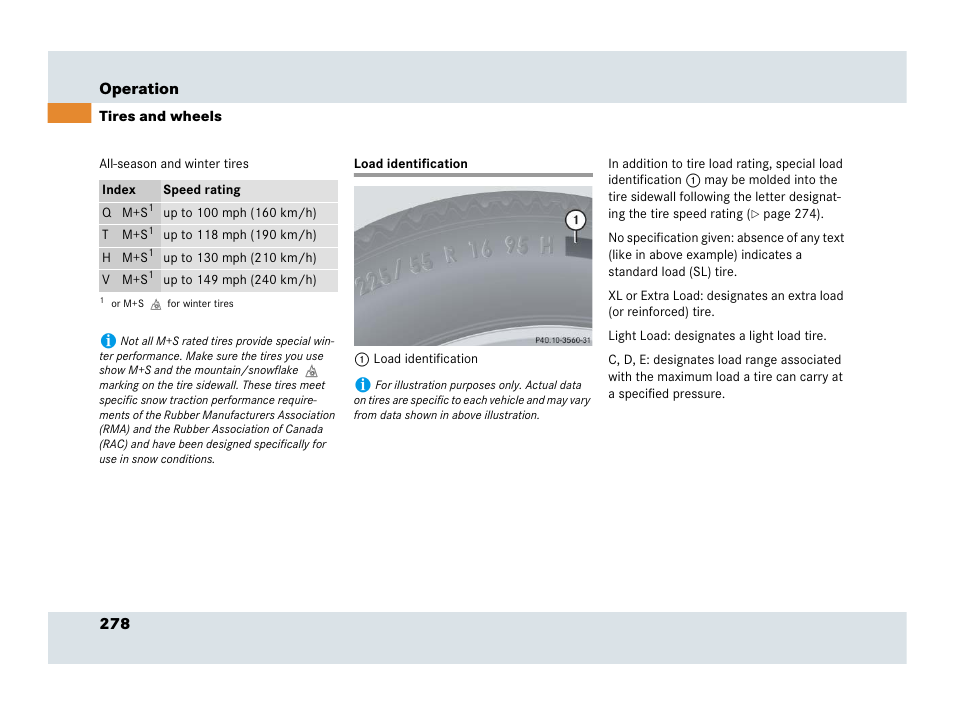 Load identification, See “load identification | Mercedes-Benz SLR-Class 2007 User Manual | Page 279 / 425