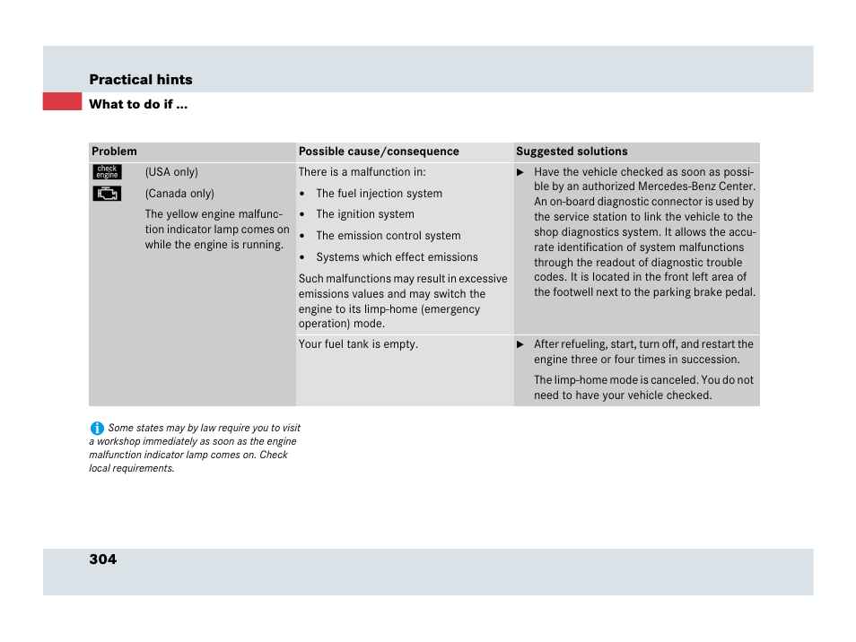 Mercedes-Benz SLR-Class 2007 User Manual | Page 305 / 425