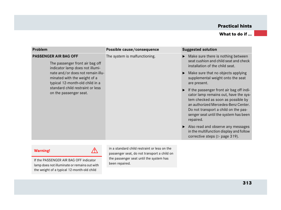 Mercedes-Benz SLR-Class 2007 User Manual | Page 314 / 425