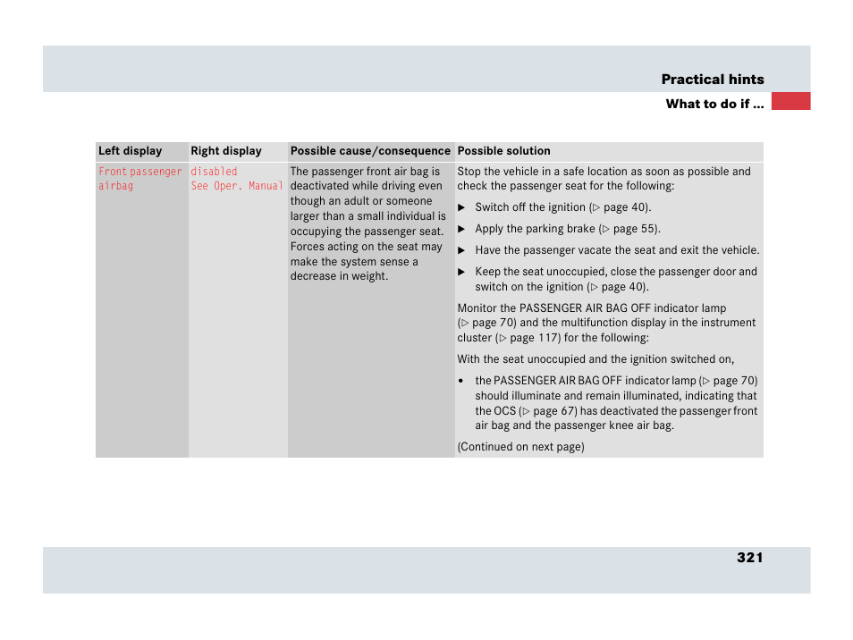 Mercedes-Benz SLR-Class 2007 User Manual | Page 322 / 425