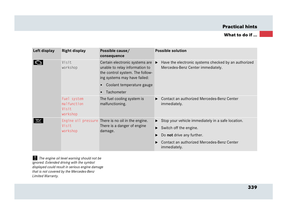 Mercedes-Benz SLR-Class 2007 User Manual | Page 340 / 425