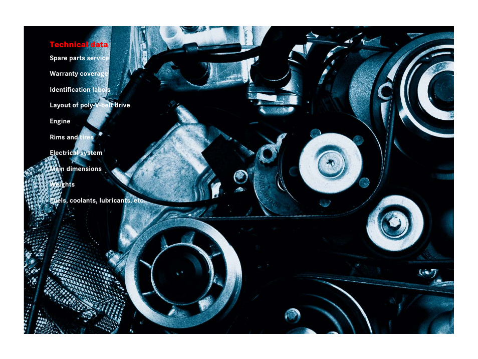 Technical data | Mercedes-Benz SLR-Class 2007 User Manual | Page 375 / 425