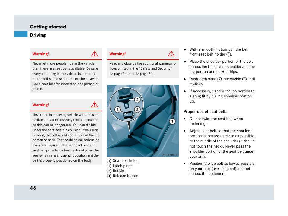 Mercedes-Benz SLR-Class 2007 User Manual | Page 47 / 425