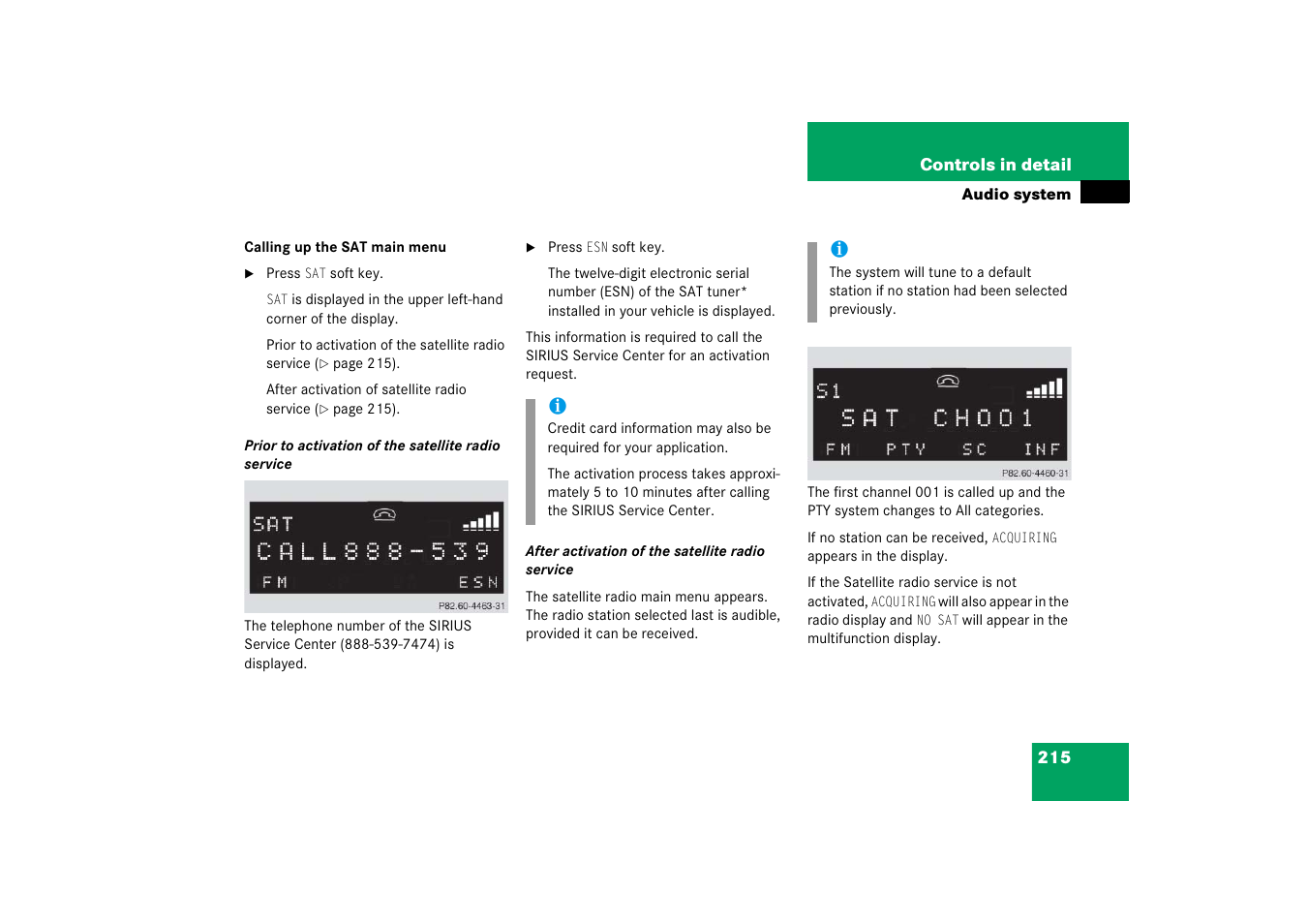 Mercedes-Benz SLK-Class 2006 Owners Manual User Manual | Page 216 / 481
