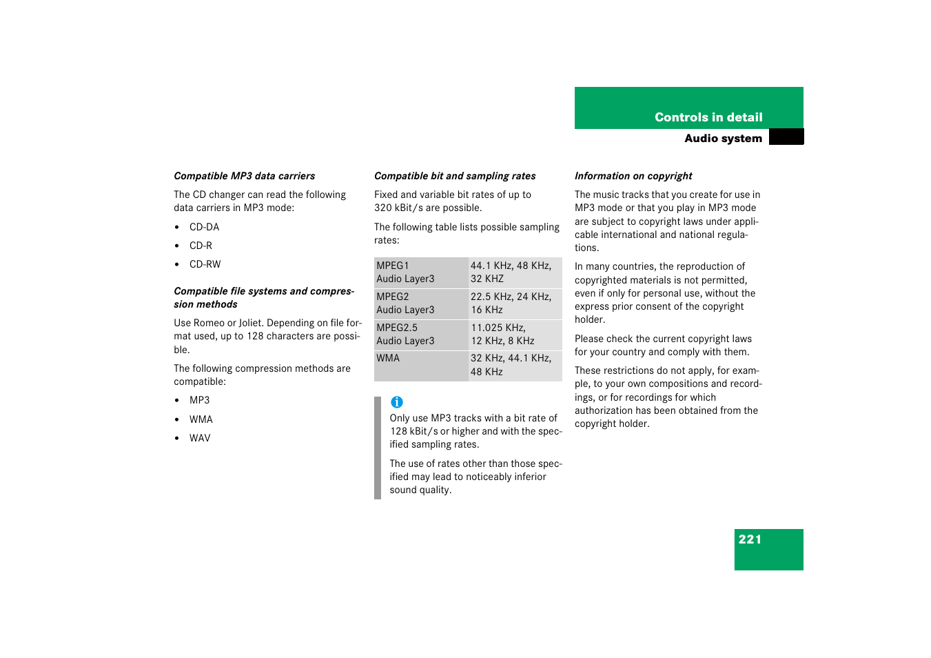 Mercedes-Benz SLK-Class 2006 Owners Manual User Manual | Page 222 / 481