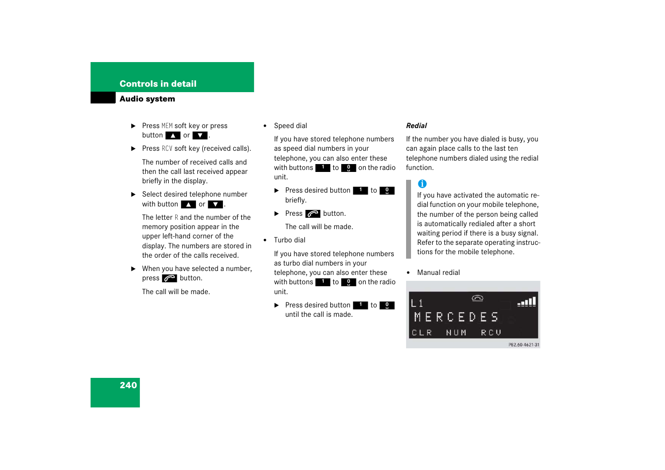 Mercedes-Benz SLK-Class 2006 Owners Manual User Manual | Page 241 / 481