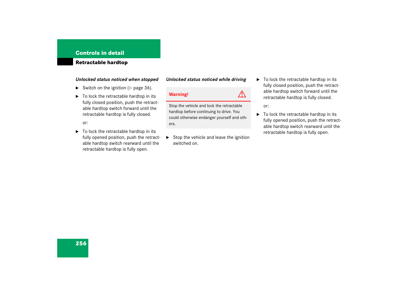 Mercedes-Benz SLK-Class 2006 Owners Manual User Manual | Page 257 / 481