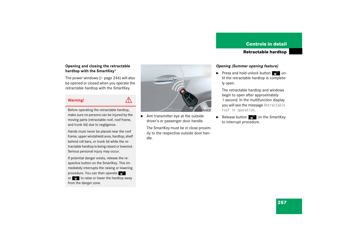 Mercedes-Benz SLK-Class 2006 Owners Manual User Manual | Page 258 / 481