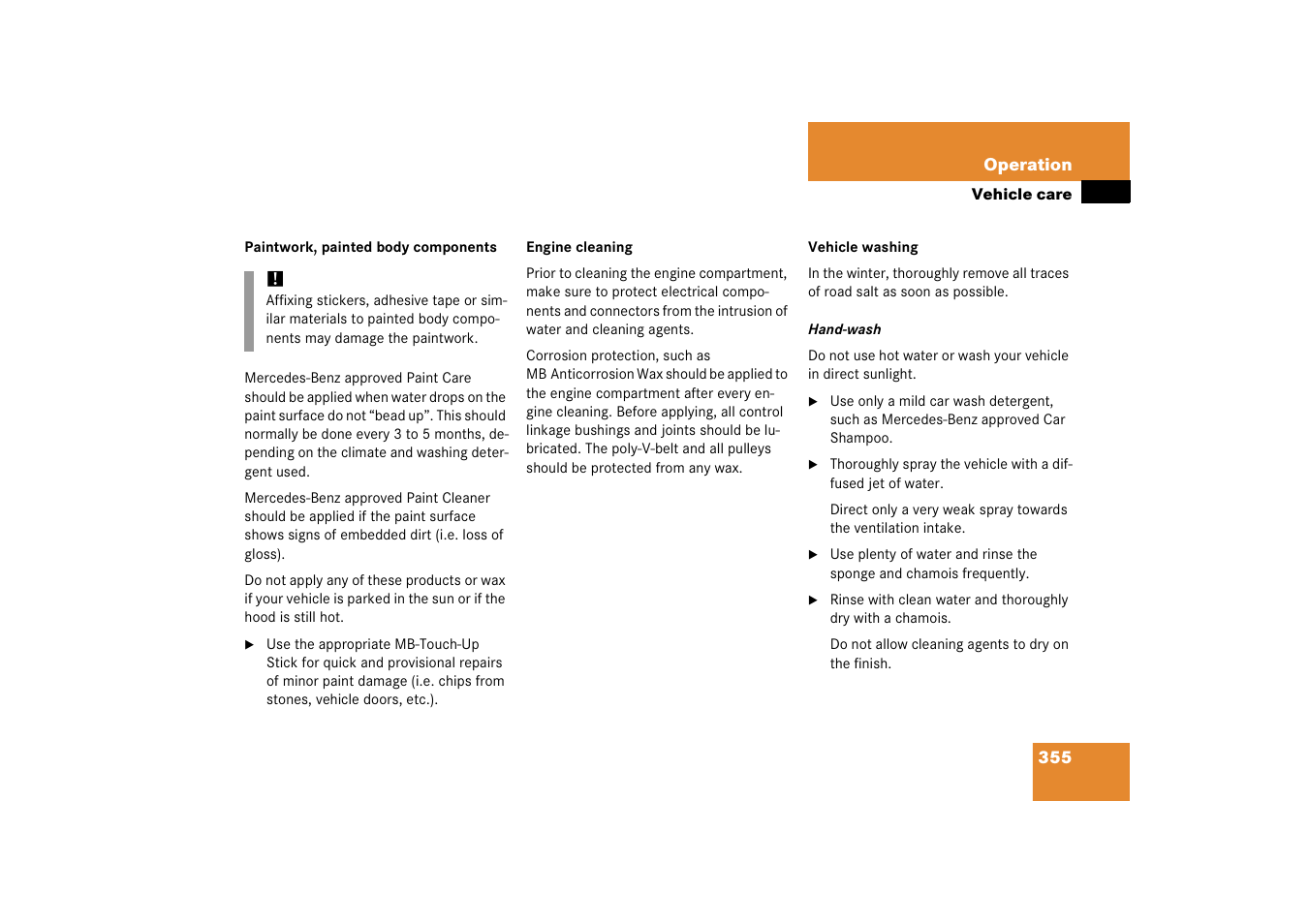 Mercedes-Benz SLK-Class 2006 Owners Manual User Manual | Page 356 / 481