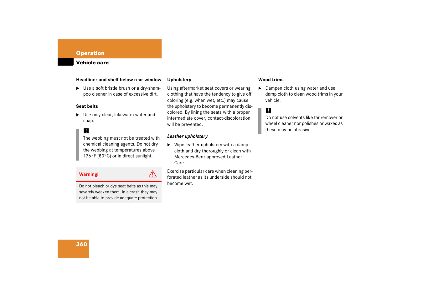 Mercedes-Benz SLK-Class 2006 Owners Manual User Manual | Page 361 / 481