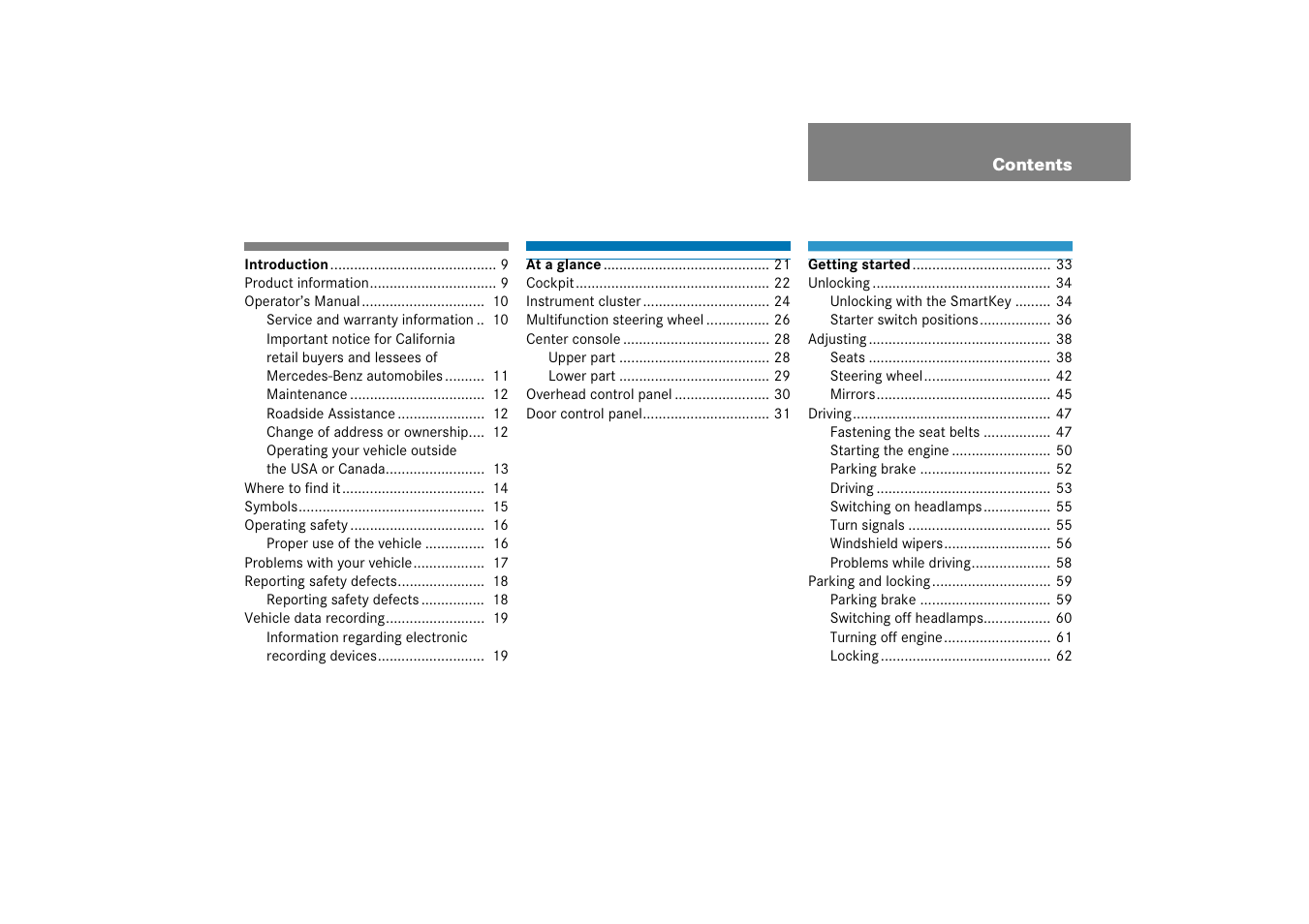 Mercedes-Benz SLK-Class 2006 Owners Manual User Manual | Page 4 / 481