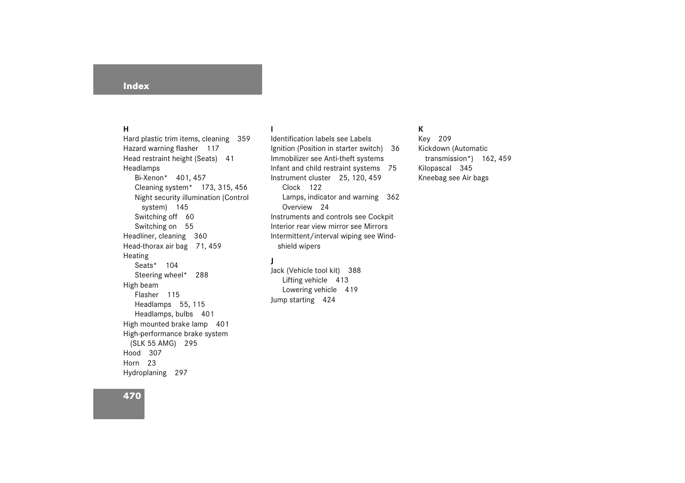 Mercedes-Benz SLK-Class 2006 Owners Manual User Manual | Page 471 / 481