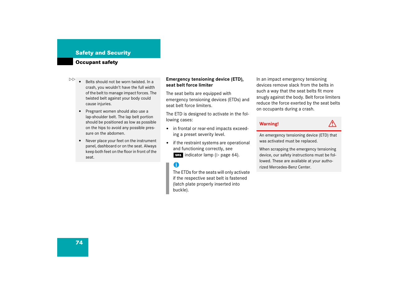 Mercedes-Benz SLK-Class 2006 Owners Manual User Manual | Page 75 / 481