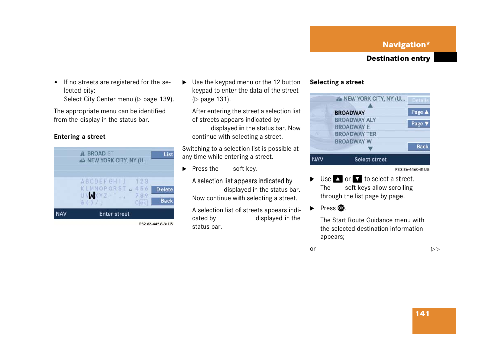 Mercedes-Benz SLK-Class 2006 COMAND Manual User Manual | Page 142 / 213