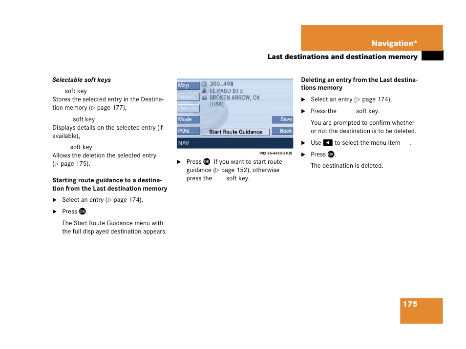 Mercedes-Benz SLK-Class 2006 COMAND Manual User Manual | Page 176 / 213